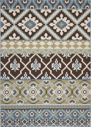 Safavieh Veranda VER097 Chocolate/Blue Area Rug 