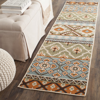 Safavieh Veranda VER097 Green/Terracotta Area Rug  Feature