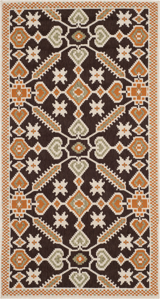 Safavieh Veranda VER098 Chocolate/Terracotta Area Rug main image