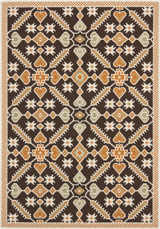 Safavieh Veranda VER098 Chocolate/Terracotta Area Rug 