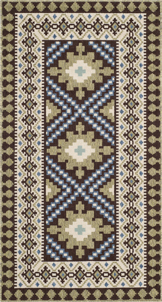 Safavieh Veranda VER099 Chocolate/Green Area Rug main image