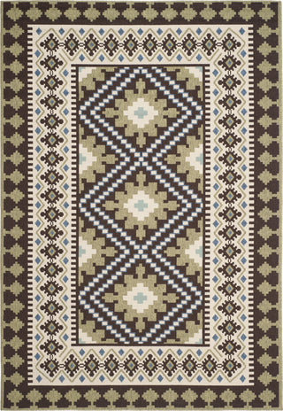 Safavieh Veranda VER099 Chocolate/Green Area Rug 