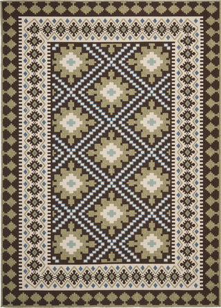 Safavieh Veranda VER099 Chocolate/Green Area Rug 