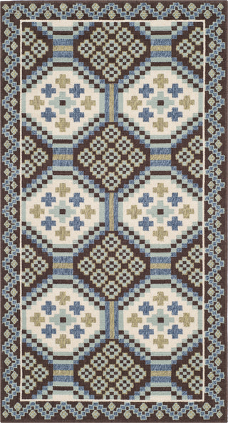 Safavieh Veranda VER100 Blue/Chocolate Area Rug main image