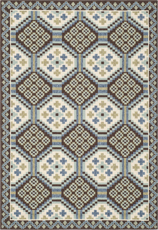 Safavieh Veranda VER100 Blue/Chocolate Area Rug 