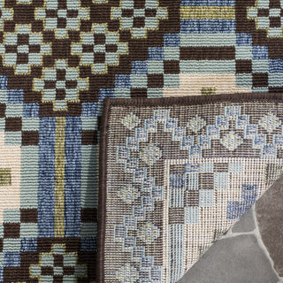 Safavieh Veranda VER100 Blue/Chocolate Area Rug 