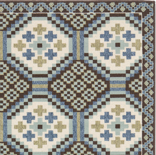 Safavieh Veranda VER100 Blue/Chocolate Area Rug 