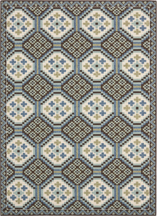 Safavieh Veranda VER100 Blue/Chocolate Area Rug 