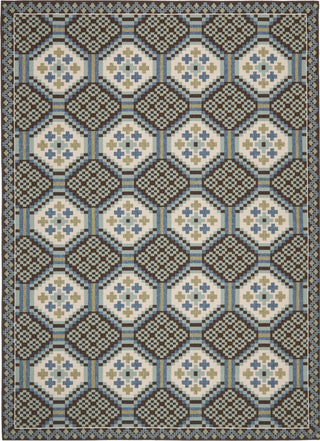 Safavieh Veranda VER100 Blue/Chocolate Area Rug 