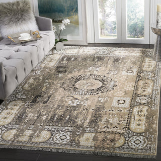 Safavieh Vineyard VIN515 Graphite/Charcoal Area Rug Room Scene