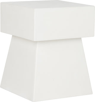 Safavieh Zen Indoor/Outdoor Mushroom Modern Concrete 181-Inch H Accent Table Ivory Furniture 