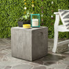 Safavieh Cube Indoor/Outdoor Modern Concrete 165-Inch H Accent Table Dark Grey Furniture  Feature