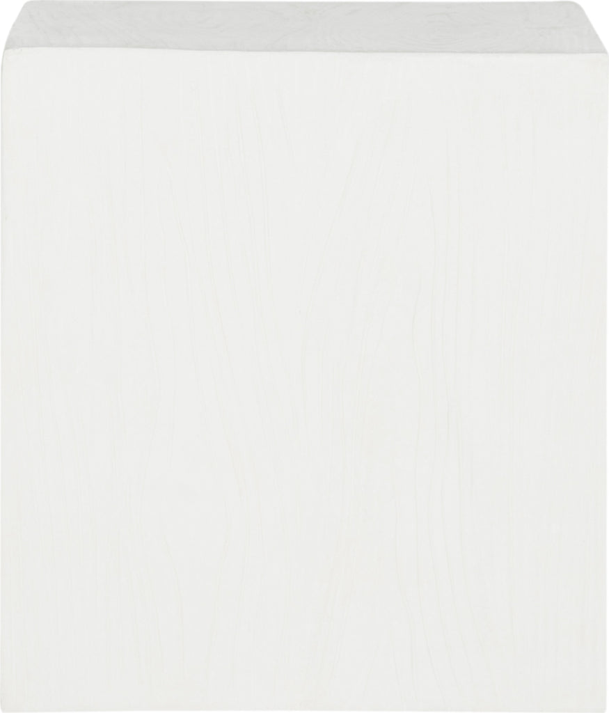 Safavieh Cube Indoor/Outdoor Modern Concrete 165-Inch H Accent Table Ivory Furniture main image