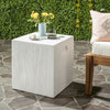 Safavieh Cube Indoor/Outdoor Modern Concrete 165-Inch H Accent Table Ivory Furniture  Feature