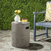 Safavieh Trunk Indoor/Outdoor Modern Concrete Round 165-Inch H Accent Table Dark Grey Furniture  Feature
