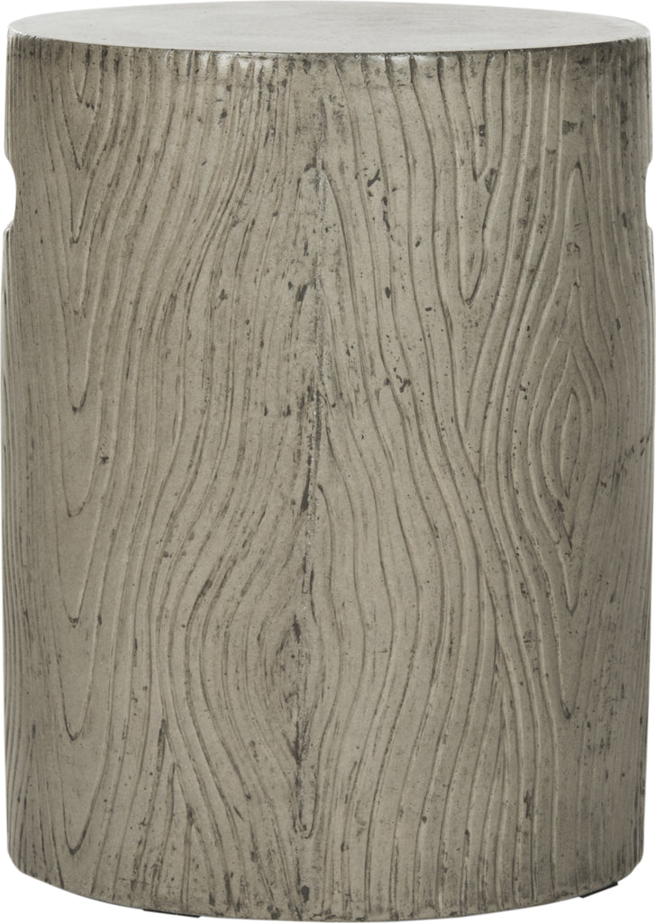 Safavieh Trunk Indoor/Outdoor Modern Concrete Round 165-Inch H Accent Table Dark Grey Furniture main image