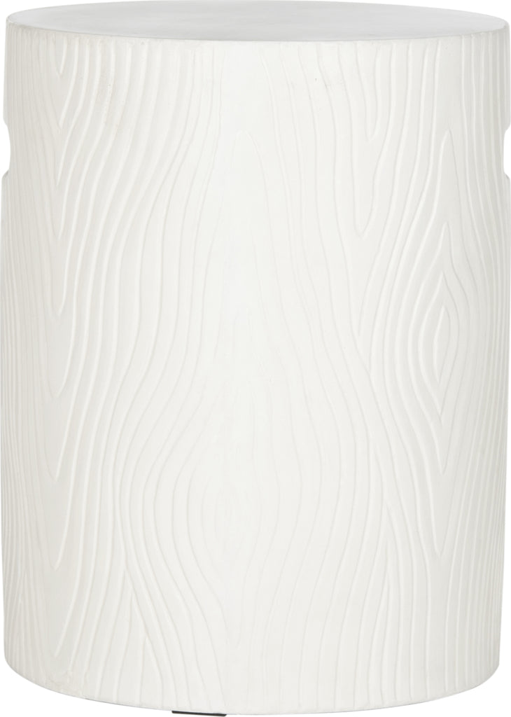 Safavieh Trunk Indoor/Outdoor Modern Concrete Round 165-Inch H Accent Table Ivory Furniture main image