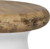 Safavieh Button Indoor/Outdoor Modern Concrete Round 181-Inch H Accent Table Ivory Furniture 
