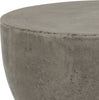 Safavieh Haruki Indoor/Outdoor Modern Concrete Round 177-Inch H Accent Table Dark Grey Furniture 