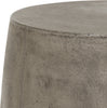Safavieh Zuri Indoor/Outdoor Modern Concrete Round 177-Inch H Accent Table Dark Grey Furniture 