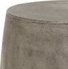 Safavieh Zuri Indoor/Outdoor Modern Concrete Round 177-Inch H Accent Table Dark Grey Furniture 