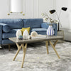 Safavieh Pacey Indoor/Outdoor Modern Concrete 1654-Inch H Coffee Table Dark Grey Furniture  Feature