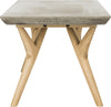 Safavieh Pacey Indoor/Outdoor Modern Concrete 1654-Inch H Coffee Table Dark Grey Furniture 