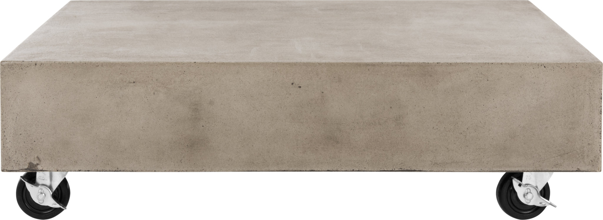Safavieh Gargon Indoor/Outdoor Modern Concrete 984-Inch H Coffee Table With Casters Dark Grey Furniture main image