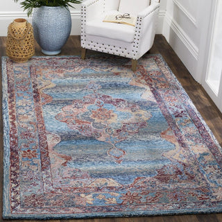 Safavieh Vintage Oushak 740 Blue Area Rug Room Scene Feature