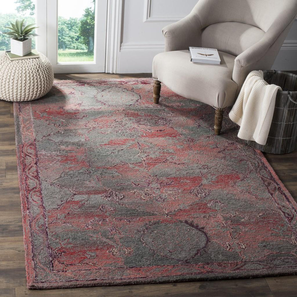 Safavieh Vintage Oushak 741 Red Area Rug Room Scene Feature