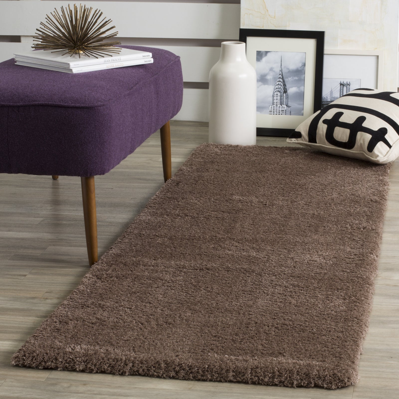 Safavieh Velvet Shag VSG169A Dark Beig Area Rug – Incredible Rugs and Decor