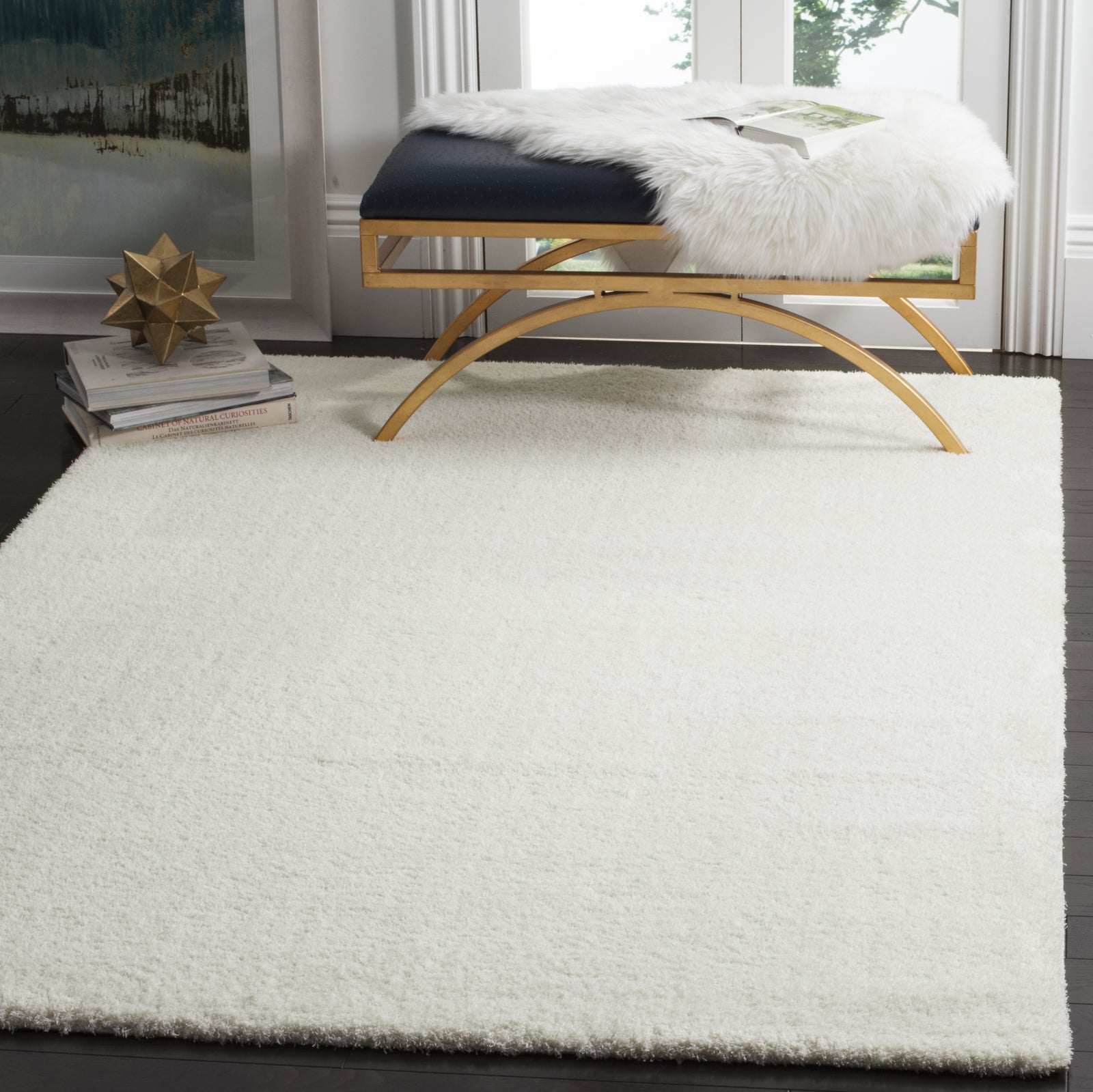 Safavieh Velvet Shag VSG169C White Area Rug – Incredible Rugs and Decor