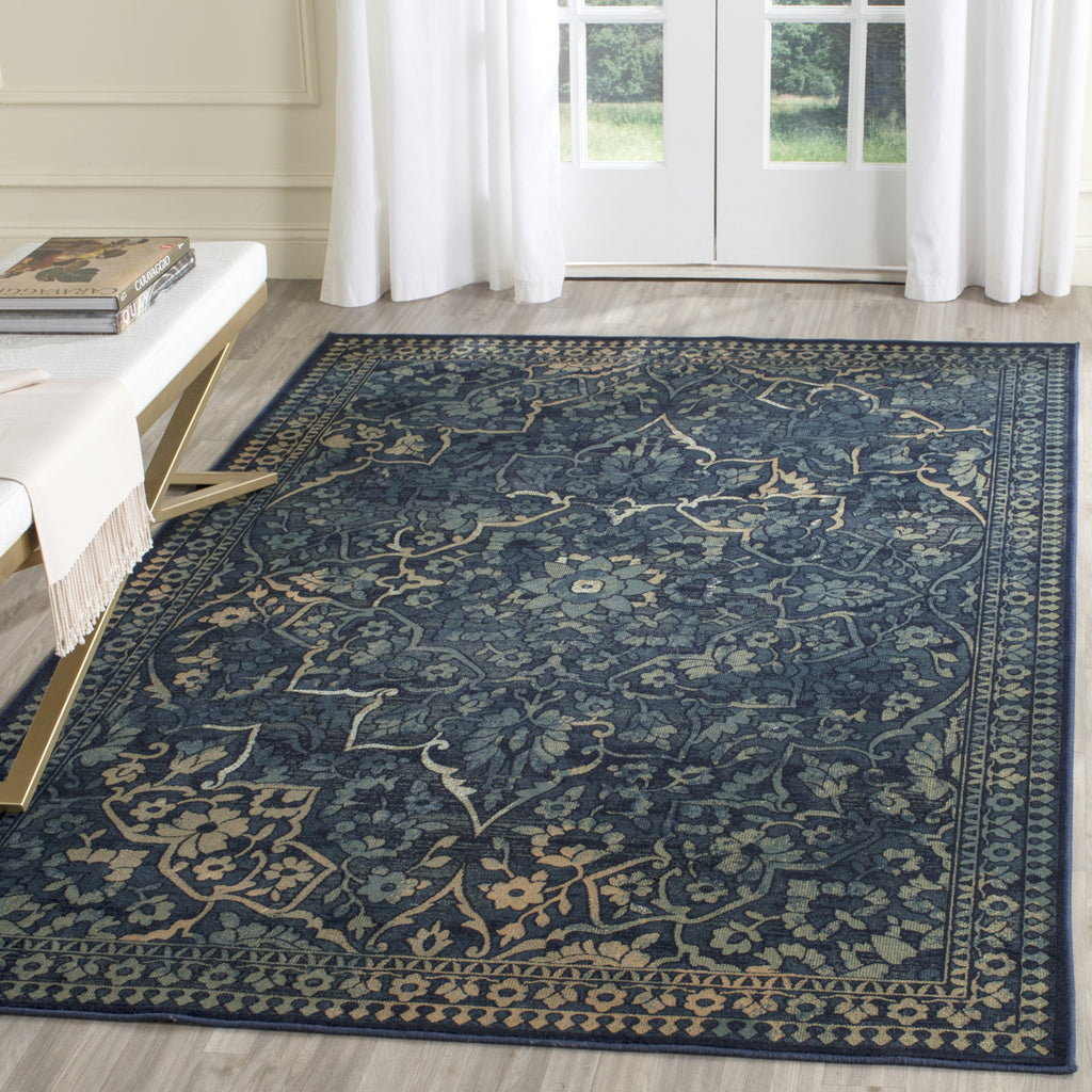Safavieh Vintage VTG175 Blue/Yellow Area Rug – Incredible Rugs and Decor