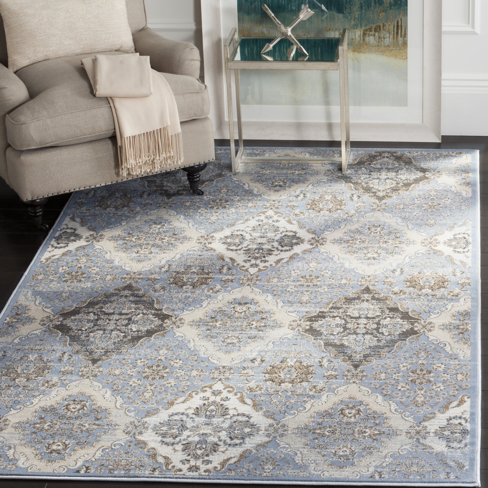 Safavieh Vintage VTG572L Light Blue/Ivory Area Rug – Incredible Rugs ...