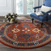 Safavieh Vintage Hamadan VTH214C Orange/Blue Area Rug 