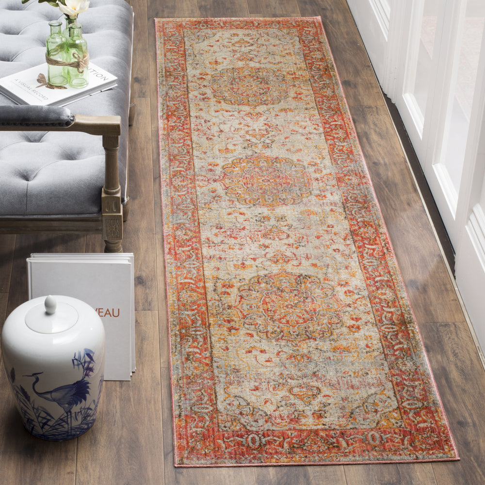 Safavieh Vintage Persian VTP435P Saffron/Cream Area Rug  Feature