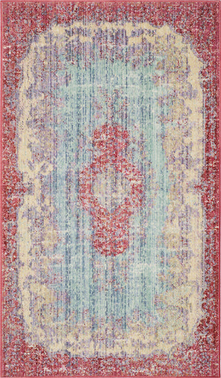 Safavieh Windsor WDS305A Light Blue/Fuchsia Area Rug 