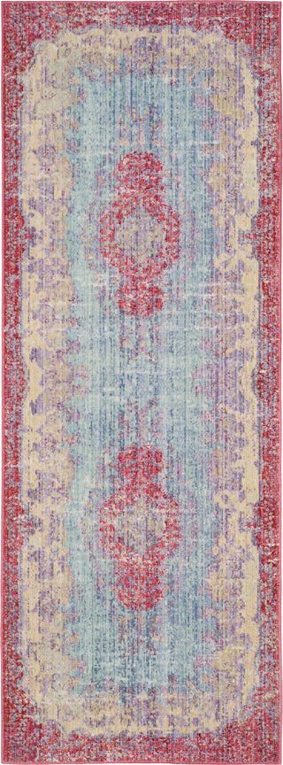 Safavieh Windsor WDS305A Light Blue/Fuchsia Area Rug 