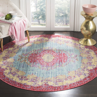 Safavieh Windsor WDS305A Light Blue/Fuchsia Area Rug 