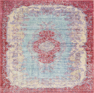 Safavieh Windsor WDS305A Light Blue/Fuchsia Area Rug 