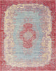 Safavieh Windsor WDS305A Light Blue/Fuchsia Area Rug 