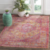 Safavieh Windsor WDS307B Gold/Fuchsia Area Rug  Feature