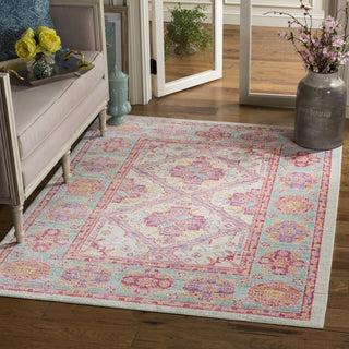 Safavieh Windsor WDS315S Spa/Fuchsia Area Rug 