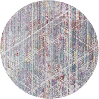 Safavieh Windsor WDS347A Ivory/Aqua Area Rug Round Image