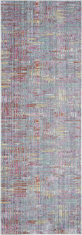 Safavieh Windsor WDS349J Aqua/Dark Pink Area Rug Runner Image