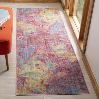 Safavieh Windsor WDS351R Fuchsia/Turquoise Area Rug Lifestyle Image