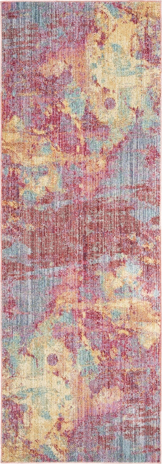 Safavieh Windsor WDS351R Fuchsia/Turquoise Area Rug Runner Image