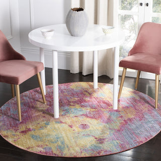 Safavieh Windsor WDS351R Fuchsia/Turquoise Area Rug Lifestyle Image