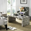 Safavieh Adkin Rattan Coffee Table White Wash Furniture  Feature