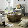 Safavieh Alley Wood Top Coffee Table Natural Brown Furniture  Feature